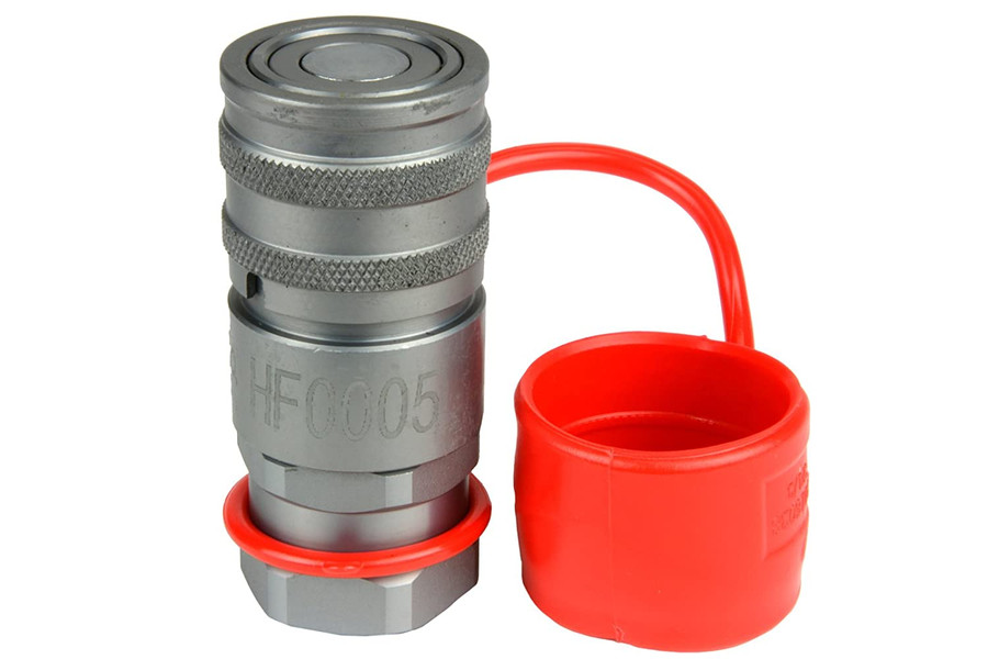 3/4" Female NPT Thread 1/2" Body Female Hydraulic Coupler ISO 16028 Flat Face Quick Connect