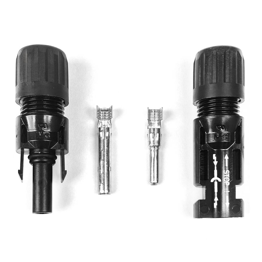 Staubli MC4 PV Solar Panel Cable Connector Pair - Made in USA