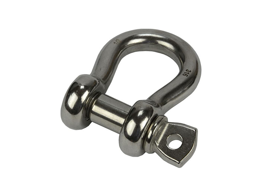1/2" Anchor Shackle D Clevis Bow Ring 316 Stainless Steel for Sailboat Rigging