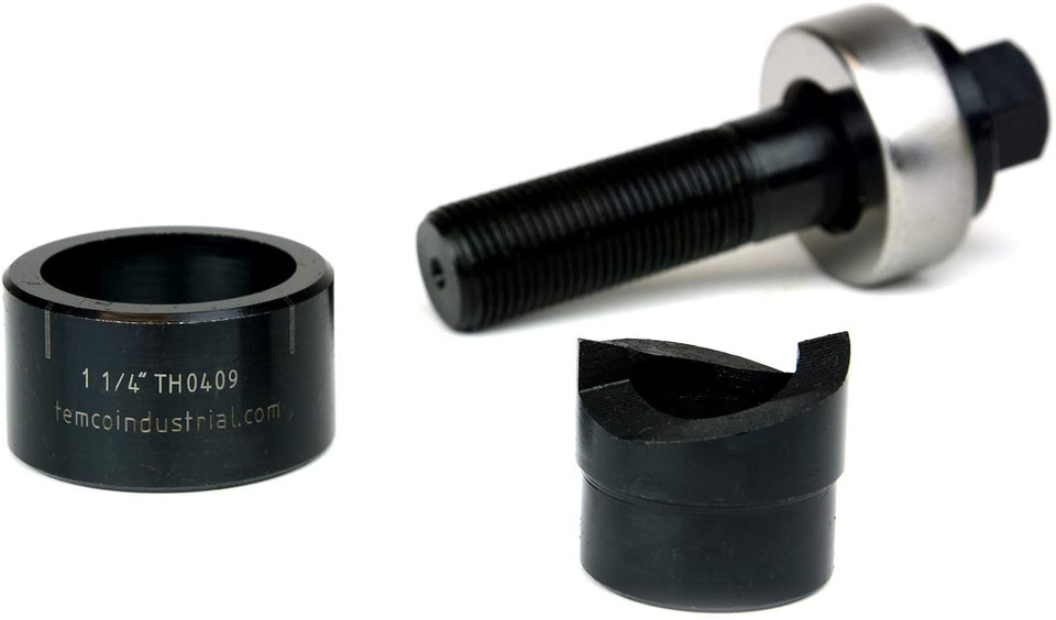 1 1/4 inch Actual Hole Size Knockout Punch Unit & Manual Draw Stud (1.