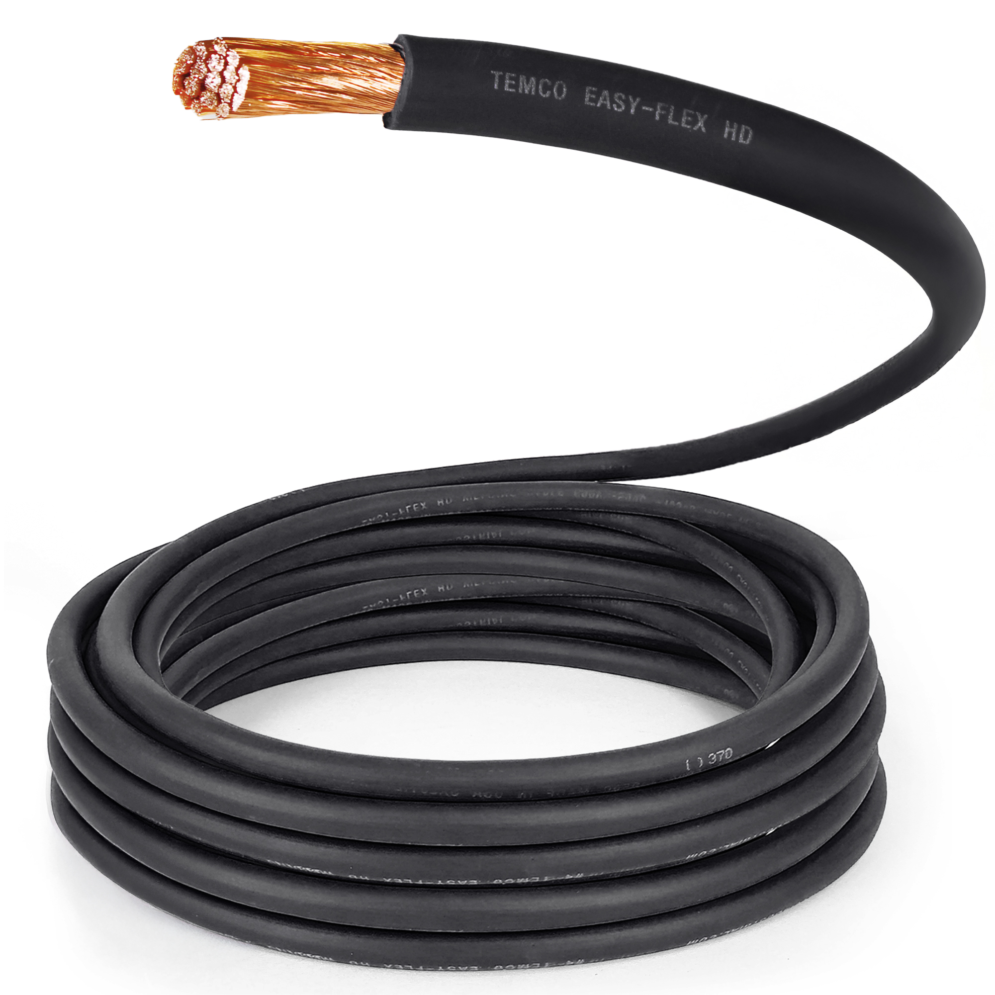 TEMCo 3/0 Gauge AWG 20 Ft Black Flexible Pure Copper Made in USA
