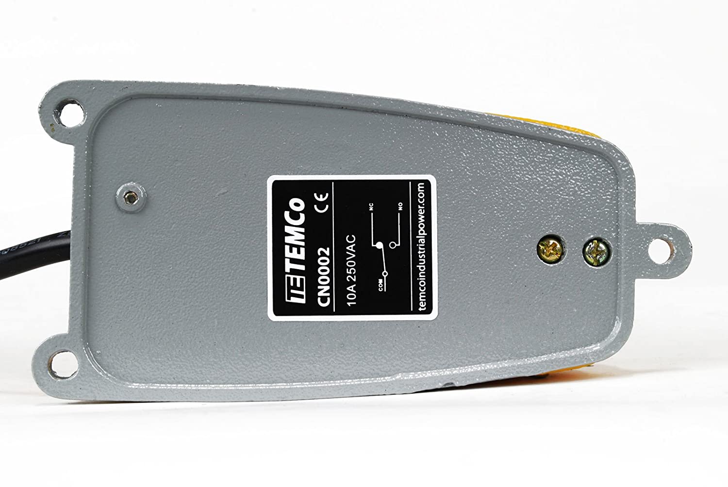 Heavy Duty Aluminum Foot Switch With Guard - 15A SPDT Momentary Pedal