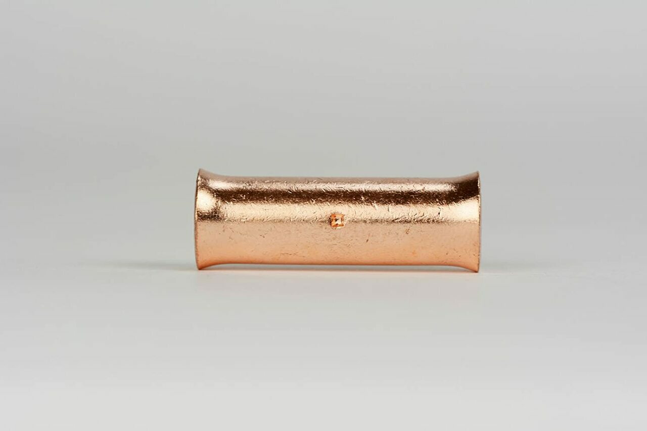 thumbnail image 2 of TEMCo 2 AWG Butt Splice Connector – Bare Copper Uninsulated, 25 Pack, BS0018 2 of 5