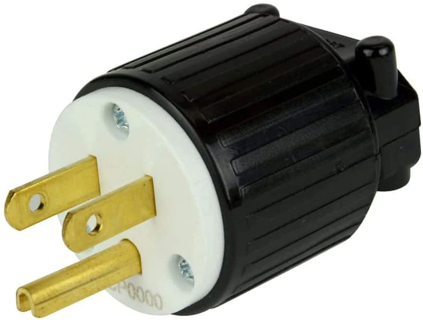 TEMCo CP0000 - NEMA 5-15P Male Plug 15A 125V Straight Blade