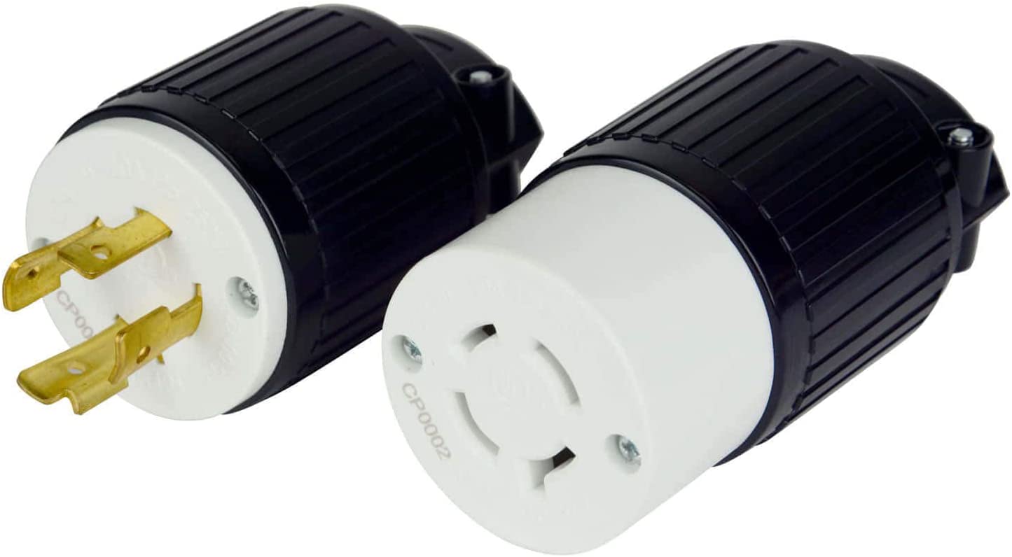 TEMCO CP0029 - NEMA L14-20P Pair Plug 20A 125/250V Locking UL