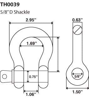 shackle sizes