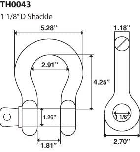 SINJEUN 1" Bow Shackle - 18,700 Lb Capacity Heavy Duty D-Ring Shackle With Screw Pin