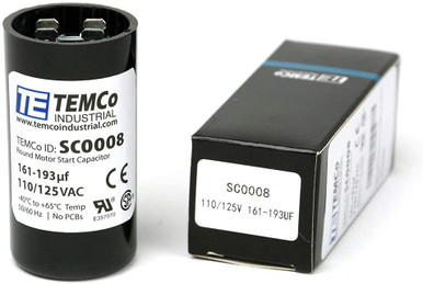 Supco Motor Start Capacitor 161-193 MFD 110-125V - OEM Replacement