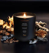 Pinecones and Bourbon 12oz Candle | Black Pinecones and Bourbon 12oz Candle | Black