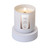 Coconut Teakwood 7.5oz white jar candle