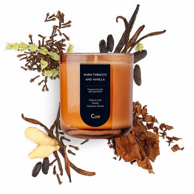 Warm Tobacco and Vanilla 12oz Candle | Amber