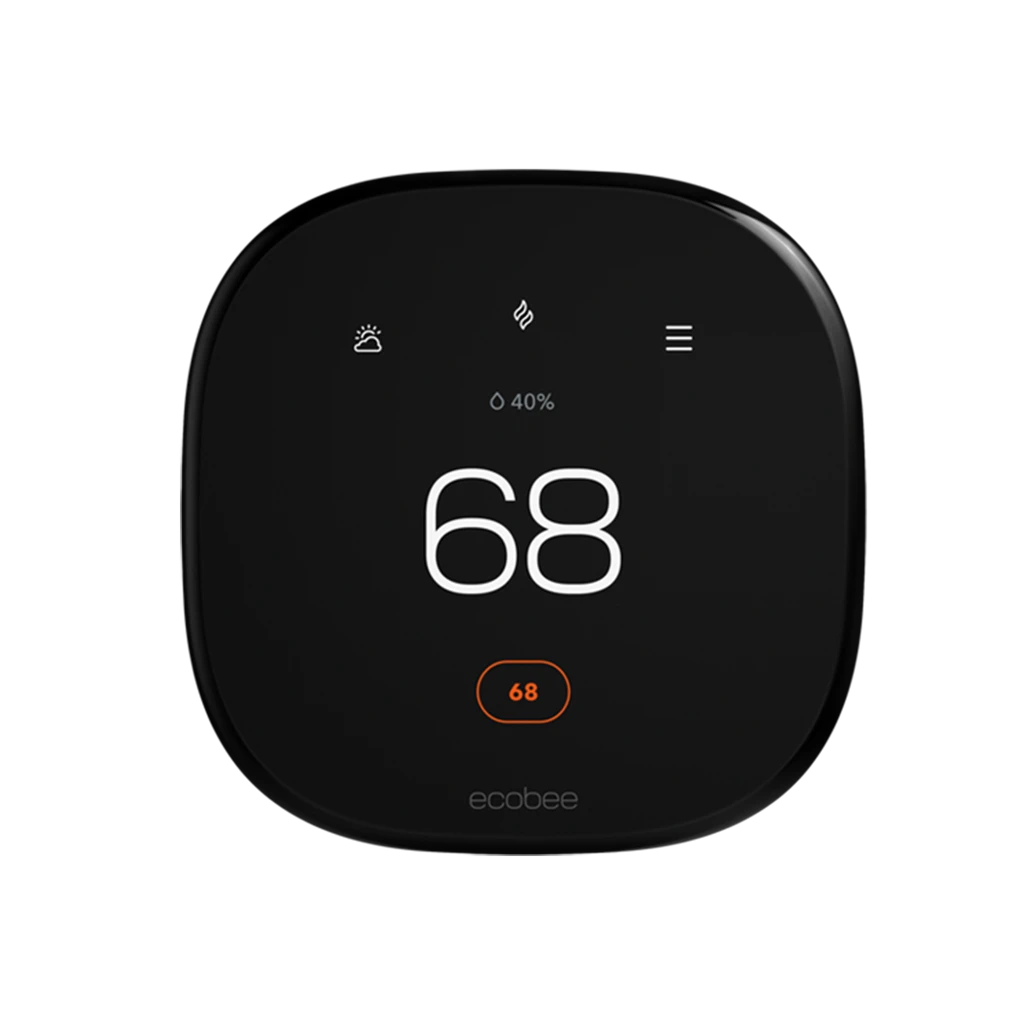 ecobee Smart Thermostat Enhanced set to 68° heating