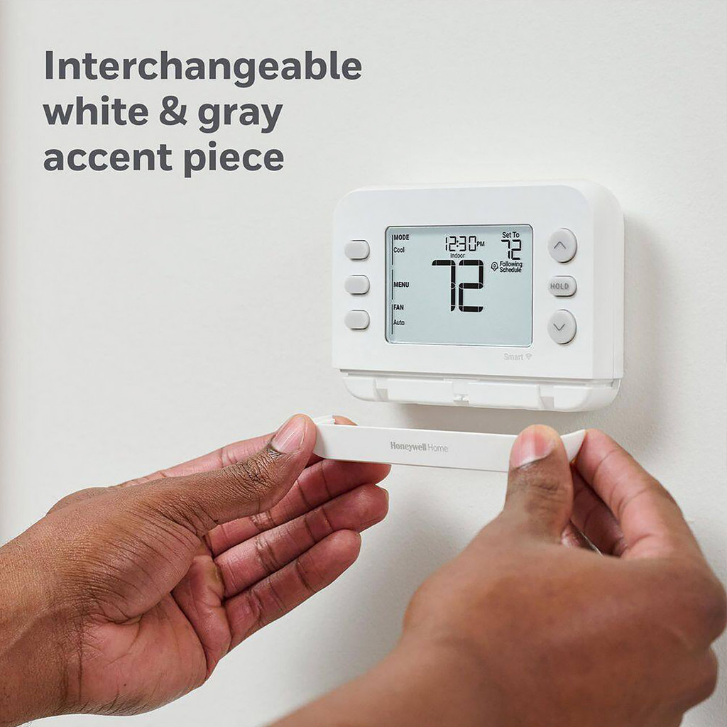 Honeywell Home X2S Smart Thermostat Interchangeable white and grey accent piece