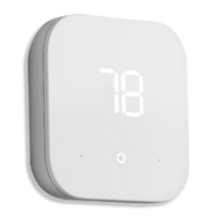 Amazon Smart Thermostat set to 78 degrees with white background