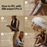 Braun Silk·expert Pro 5 IPL: Alternative to Laser Hair Removal with 4 Caps and Vanity Case, PL5347