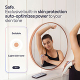 Braun Smart IPL Skin i·expert, at Home Hair Removal, Vanity Case, Venus Razor, 4 Heads, PL7387