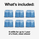 Braun Clean & Renew Refill Cartridges, 6 Pack