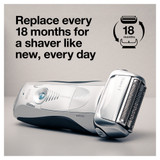 Braun Electric Shaver Head Replacement Part 70s Silver, Compatible with Legacy Series 7 Electric Razors for Men
