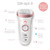 Epilator, Silk·épil 9, Rose Gold with 7 extras including shaver head, trimmer cap, and facial cleansing brush, SES 9-880