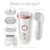 Epilator, Silk·épil 9, Rose Gold with 7 extras including shaver head, trimmer cap, and facial cleansing brush, SES 9-880