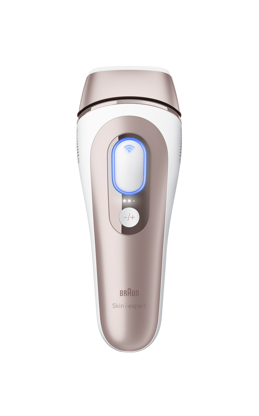 Braun Skin i·expert Smart IPL: At Home Alternative to Laser Hair Removal  with 3 Caps and Leather Pouch, PL7243