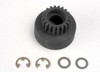 TRAXXAS Clutch bell, (20-tooth)/ 5x8x0.5mm fiber washer (2)/ 5mm E-clip (requires #4611-ball bearings, 5x11x4mm (2)