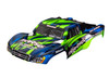 TRAXXAS SLASH 2WD, BODY, GRN/BLUE