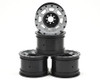 JConcepts Vengeance 2.2 Rock Crawler Wheels (4) (Black/Chrome)