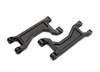 TRAXXAS Suspension arms, upper, black (left or right, front or rear) (2)