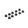 TLR M3 Flanged Aluminum Lock Nuts, Black (10)