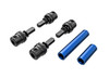 TRAXXAS DRIVESHAFTS CNTR MALE BLUE