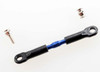 TRAXXAS Turnbuckles, aluminum (blue-anodized), toe links, 59mm (2) (assembled w/ rod ends & hollow balls) (requires 5mm aluminum wrench #5477)