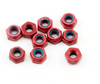 CRC 4-40 Aluminum Locknut (Red) (10)