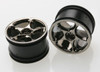 TRAXXAS WHEELS, BLK CHRM 2.2 TRACER 2472A