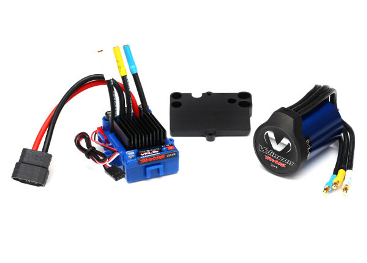 TRAXXAS Velineon VXL-3s Brushless Power System, waterproof (includes VXL-3s waterproof ESC, Velineon 3500 motor, and speed control mounting plate (part #3725R))