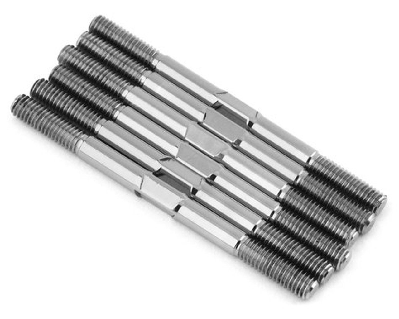 1UP Racing TLR 22 5.0 Pro Duty Titanium Turnbuckle Set (Raw Silver)