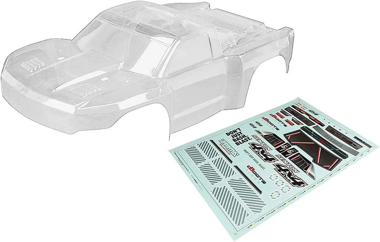 ARRMA AR402262 1/10 Body Clear with Decals Senton 4x4