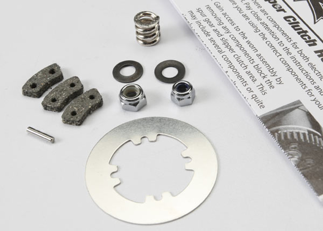 TRAXXAS Rebuild kit, slipper clutch (steel disc/ friction pads (3)/ spring (2)/ 2x9.8mm pin/ 5x8mm MW/ 5.0mm NL (1)/ 4.0mm NL (1))