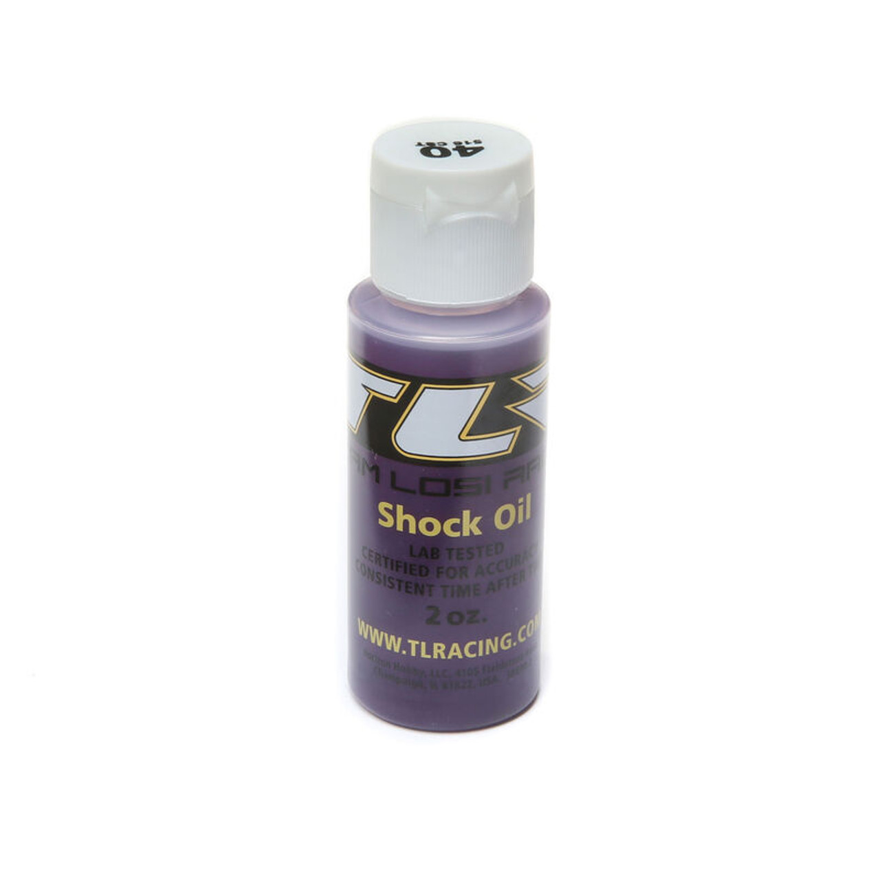 TLR SILICONE SHOCK OIL, 40WT, 516CST, 2OZ