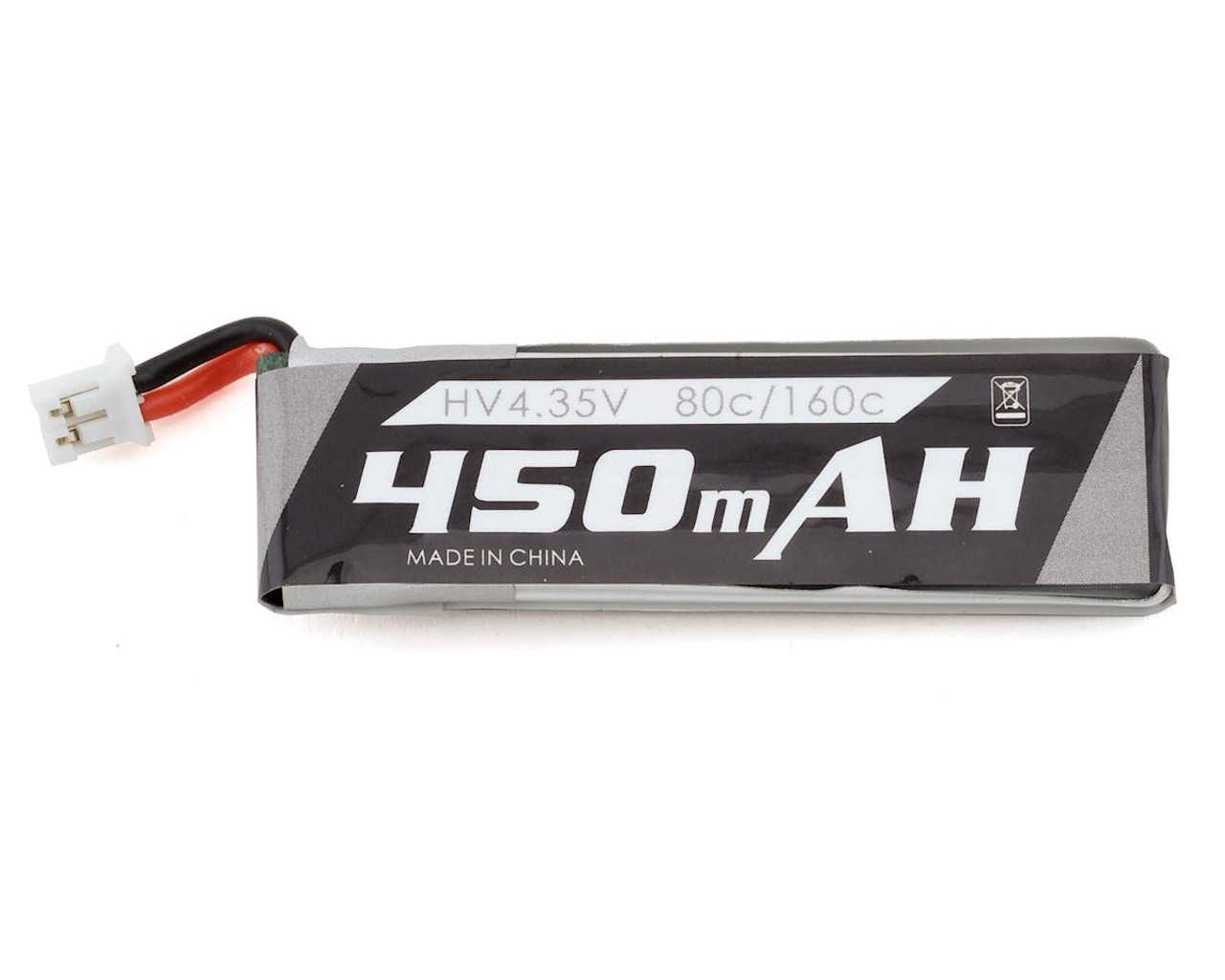 EMAX 1s 80c LiHv Battery Pack (3.8V/450mAh) w/PH2.0 Connector