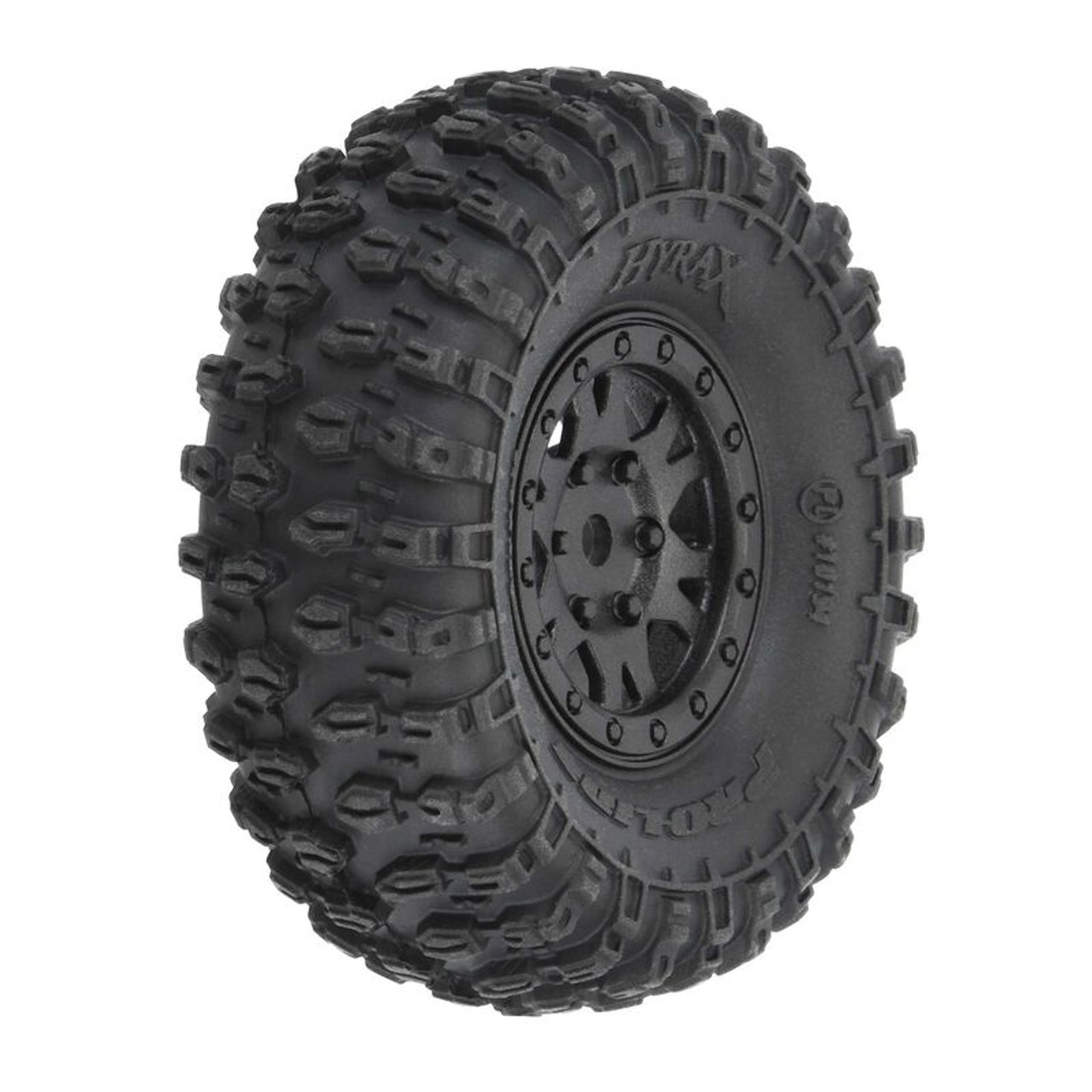 Proline 1/24 Hyrax Front/Rear 1.0" Tires Mounted 7mm Black Impulse (4): SCX24