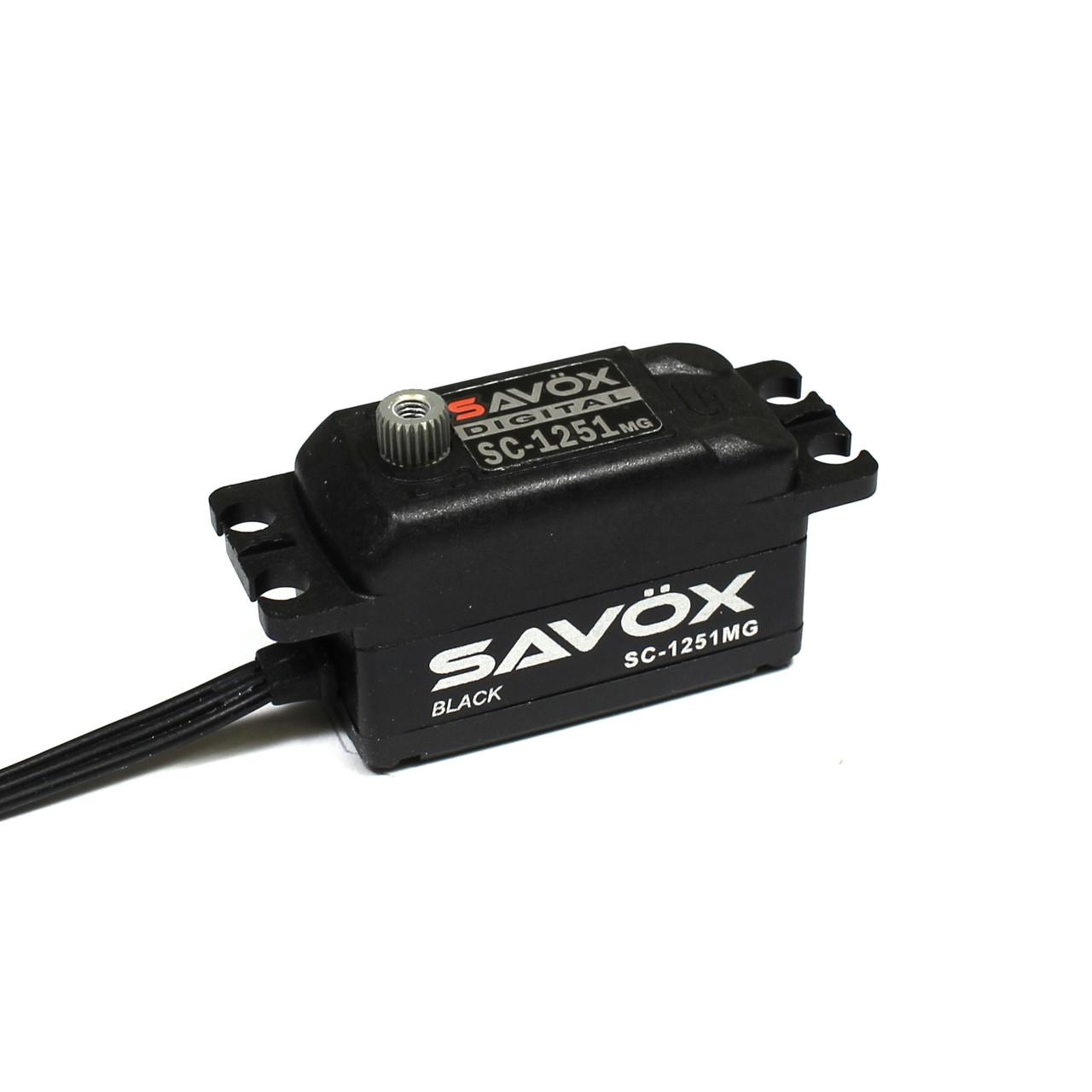 Savox BLACK EDITION LOW PROFILE DIGITAL SERVO .09/125 @ 6.0V