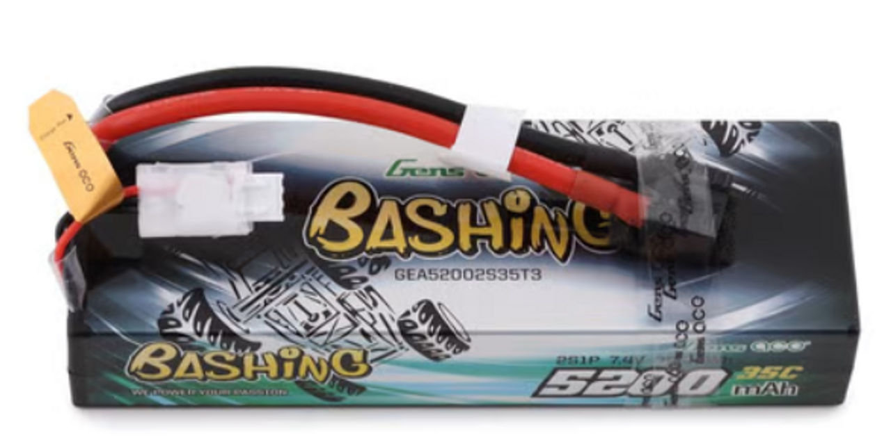 Gens Ace Bashing 2s LiPo Battery Pack 35C (7.4V/5200mAh) w/Universal Connector
