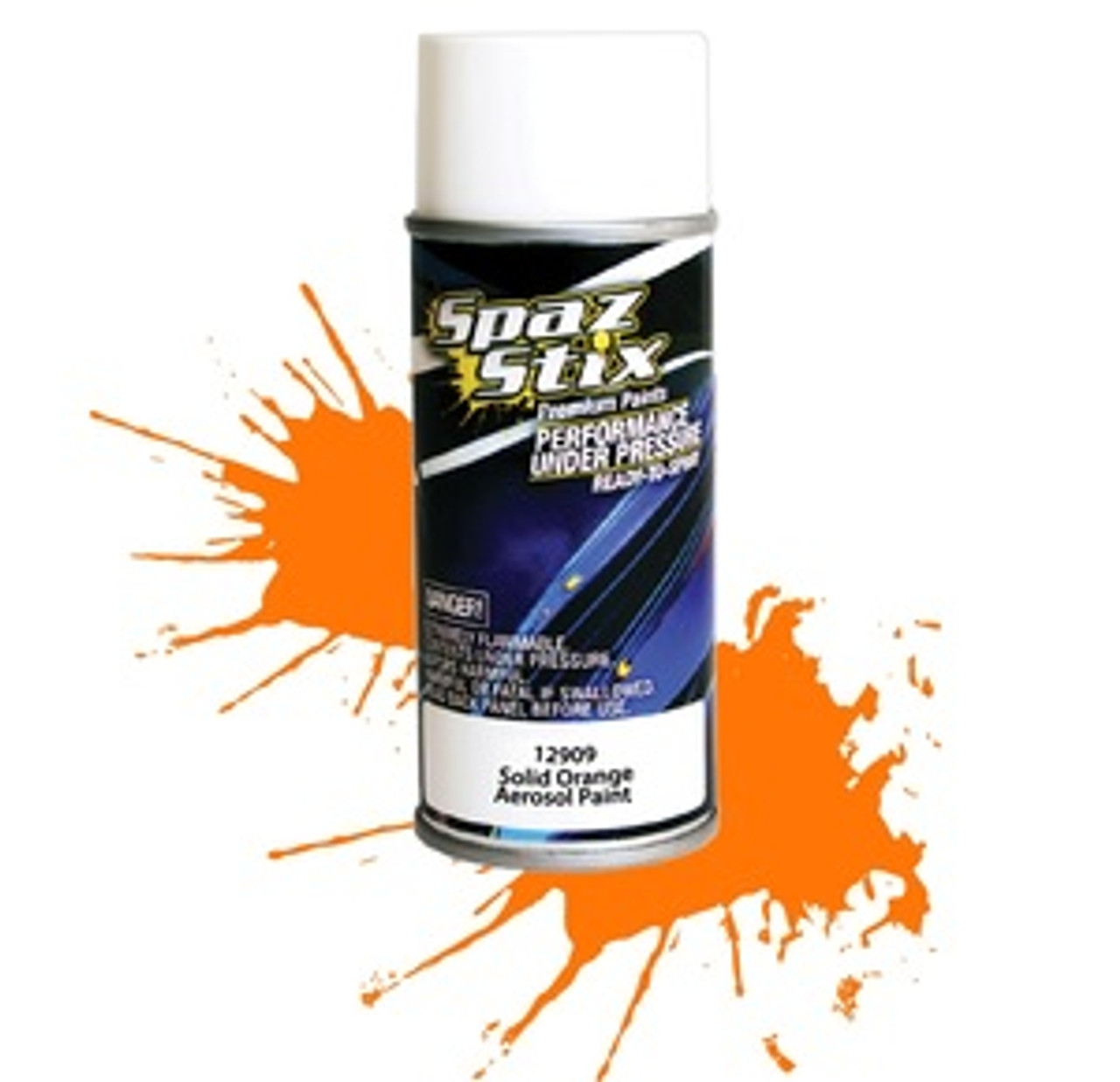 SPAZ STIX Solid Orange Aerosol Paint, 3.5oz Can