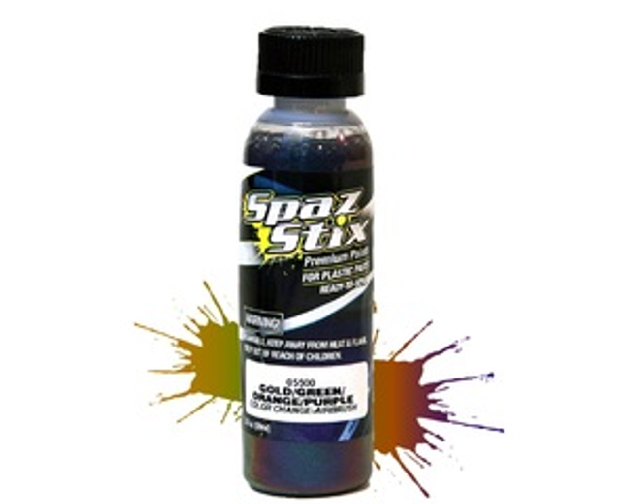 SPAZ STIX COLOR CHANGING PAINT GOLD / GREEN / ORANGE / PURPLE 2OZ