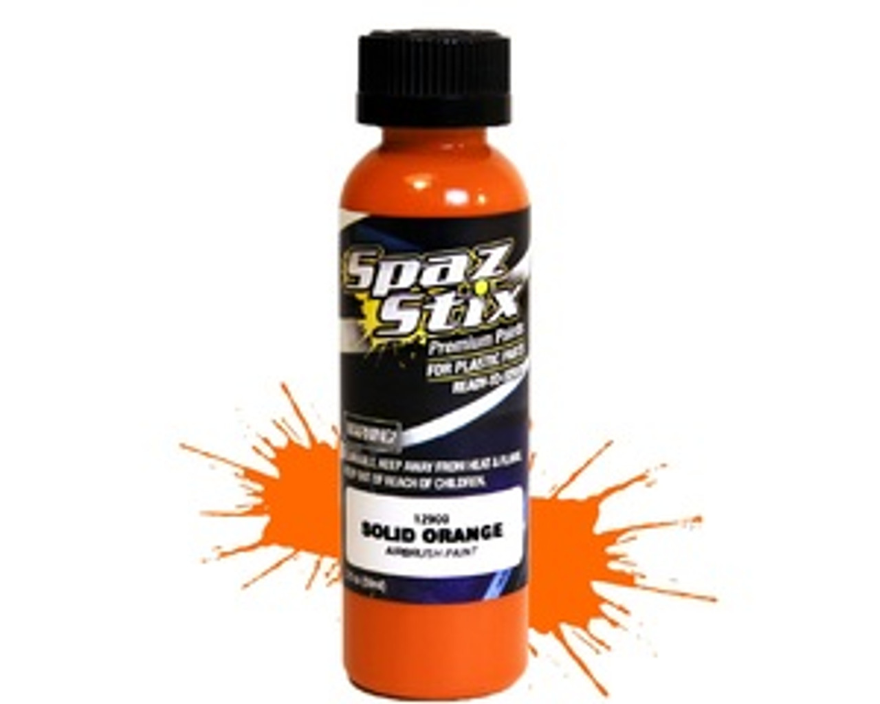 SPAZ STIX SOLID ORANGE AIRBRUSH PAINT 2OZ