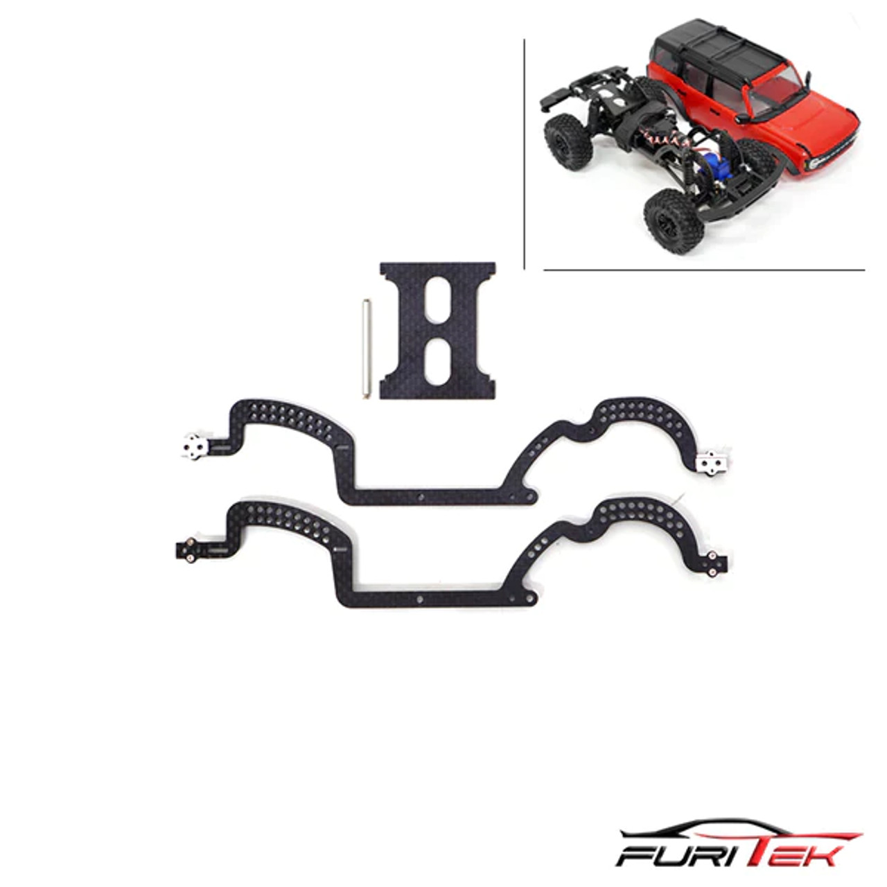 FURITEK GRASSHOPPER FRAME KIT FOR TRX-4M CARBON FIBER VERSION FTK-FUR-2272