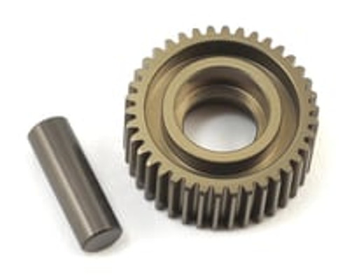 TLR Aluminum Idler Gear & Shaft, Laydown: 22 4.0