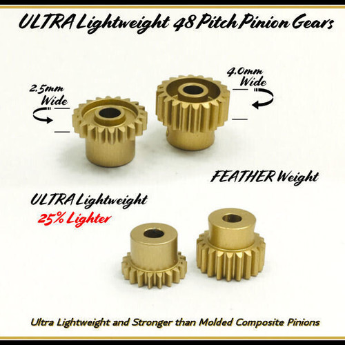 TRINITY Ultra Lightweight Aluminum Pinion Gear, Thin,  30 T 48 Pitch,