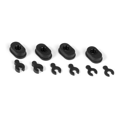 XRAY Composite Eccentric Bushings/Caster Clips (2)